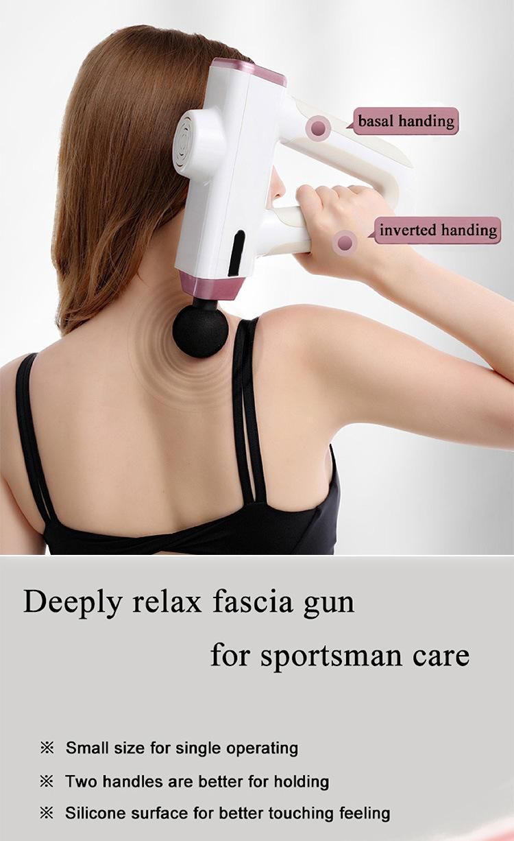 Rechargeable 4 Speed Mode Muscle Massage Gun Low Noise Fascia Gun