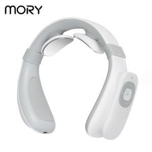 Mory Massager Portable Neck Shoulder Massage 2021 Collar Device Dropshipping Electronic Heated Pulse Neck Massager