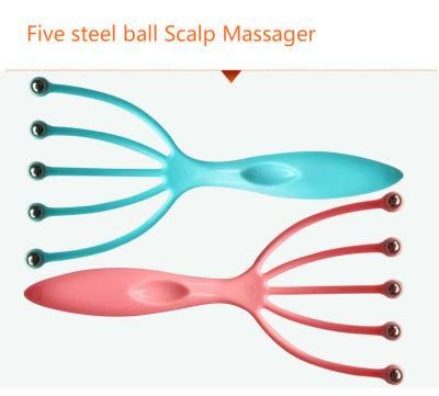 Pressure Relaxation SPA Healing Scalp Brush Five-Finger Massager