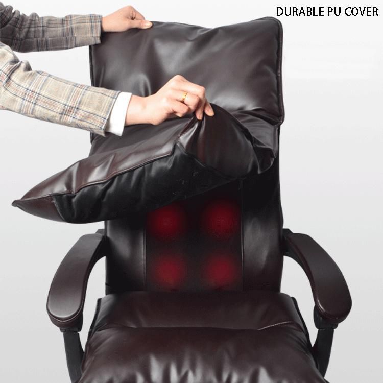 New Portable Electric 3D Back Shiatsu Chair Massage Kneading Vibrating Swivel Office Massage Chair