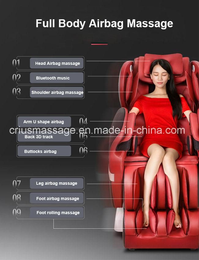 Bluetooth Music Zero Gravity 3D Massage Chair Parts Massage Chair