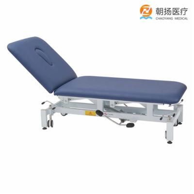 Hospital Massage Table Bed 2 Section Physiotherapy Hydraulic Treatment Table
