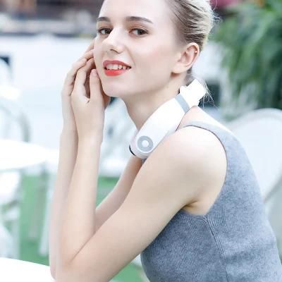 Rechargeable /Battery Electric Neck Massager&amp; Pulse 6 Mode Power Control Infrared Pain Relief Neck Physiotherapy Instrument
