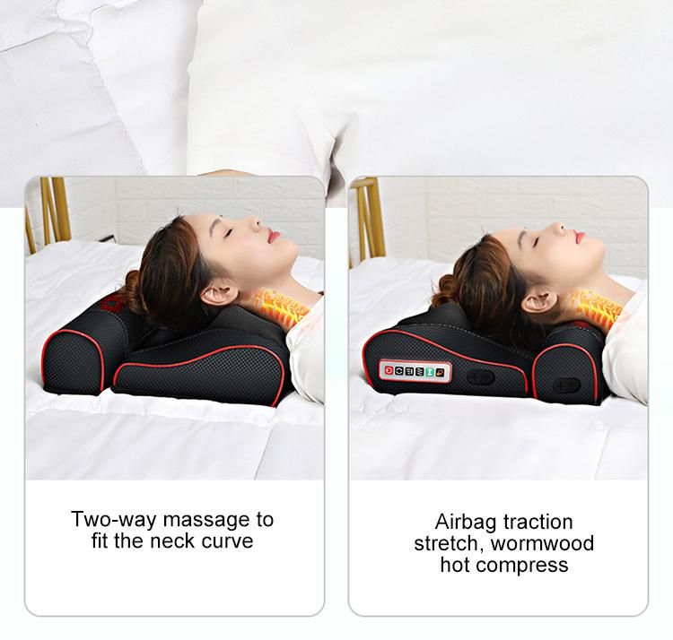 2021 Newest Design Airbag Jade Therapy Massage Pillow for Neck Shoulder Back Waist and Legs