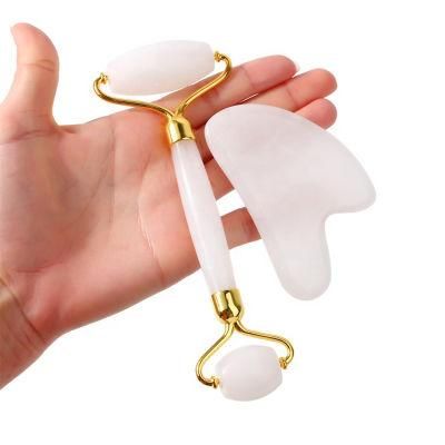 High Quality Relax Facial Xiuyan Jade Gua Sha Natural Jade Facial Roller