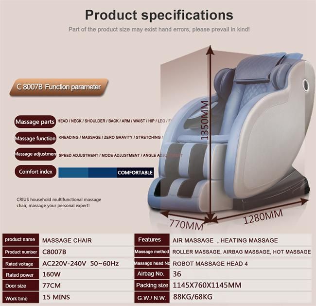 Luxury Kneading Electric China Foot Massager Chair