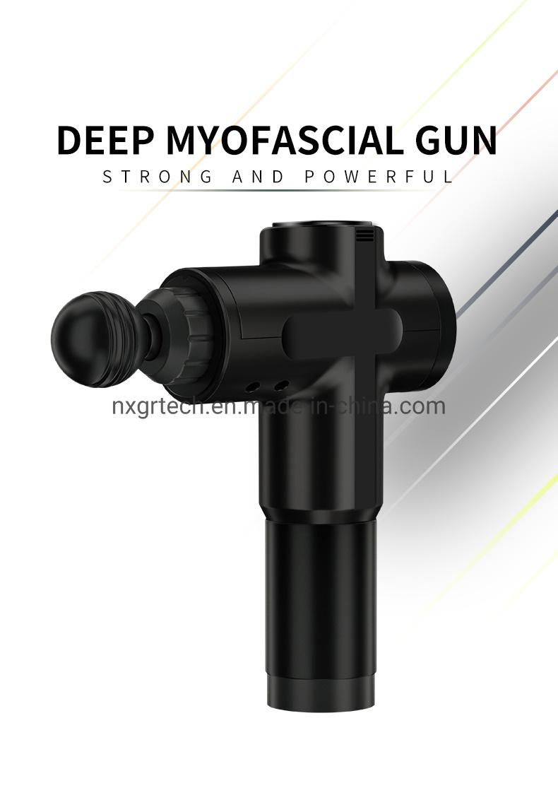 Portable Fascia Gun Rechargeable Full Body Massager Equipment Deep Tissue Muscle Massage Gun