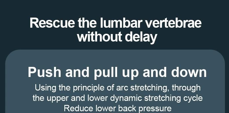 Lumbar Lift Back Stretcher with Vibration Massage and Soothing Heat, Air Lift Technology, Adjustable Intensity with Remote Controller