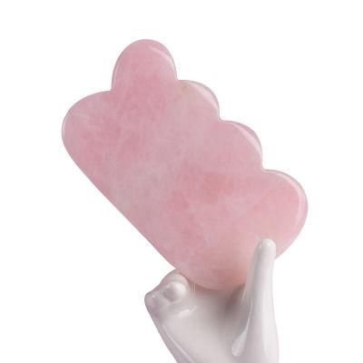 Hot Selling Natural Rose Quartz Jade Stone Gua Sha Board