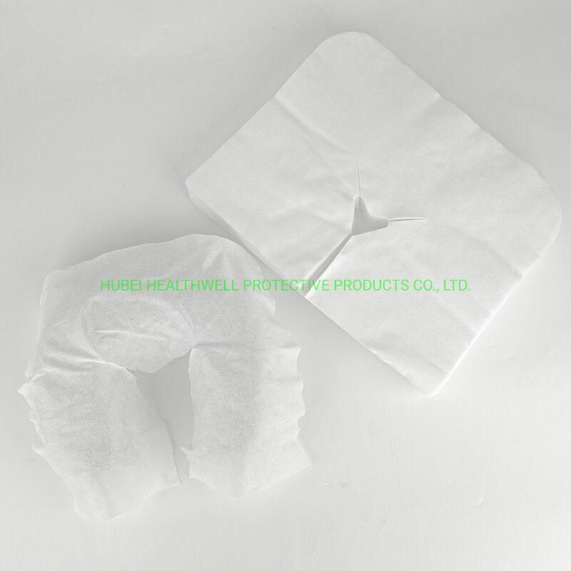 Disposable Soft &Clean White Nonwoven Face Cradle Covers for Massage