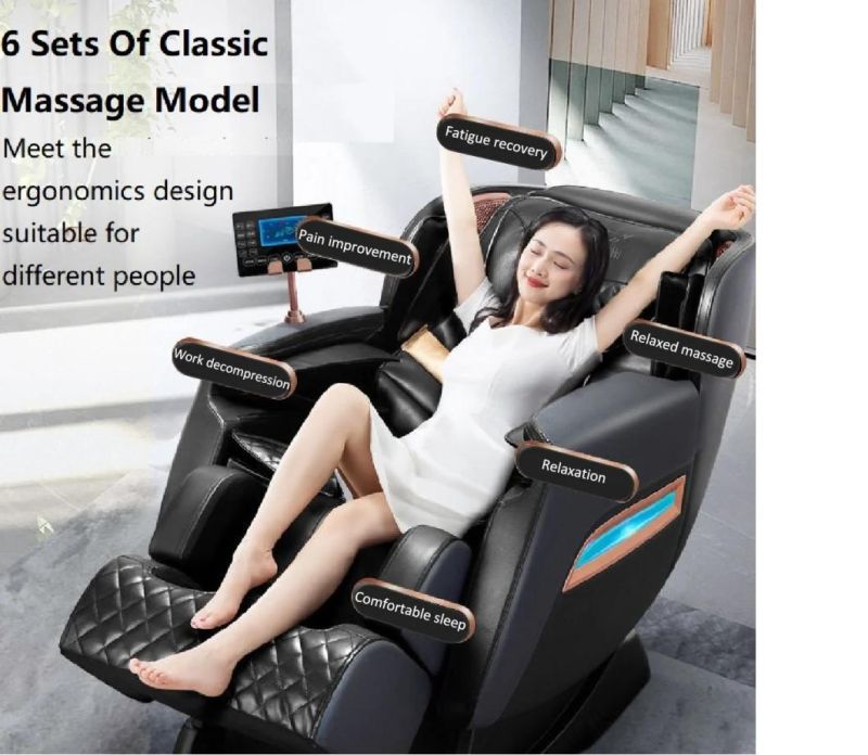 Sauron Q9 2022 New Design Full Body Airbag Heating Massage Chair Recliner with Bluetooth Speaker Music