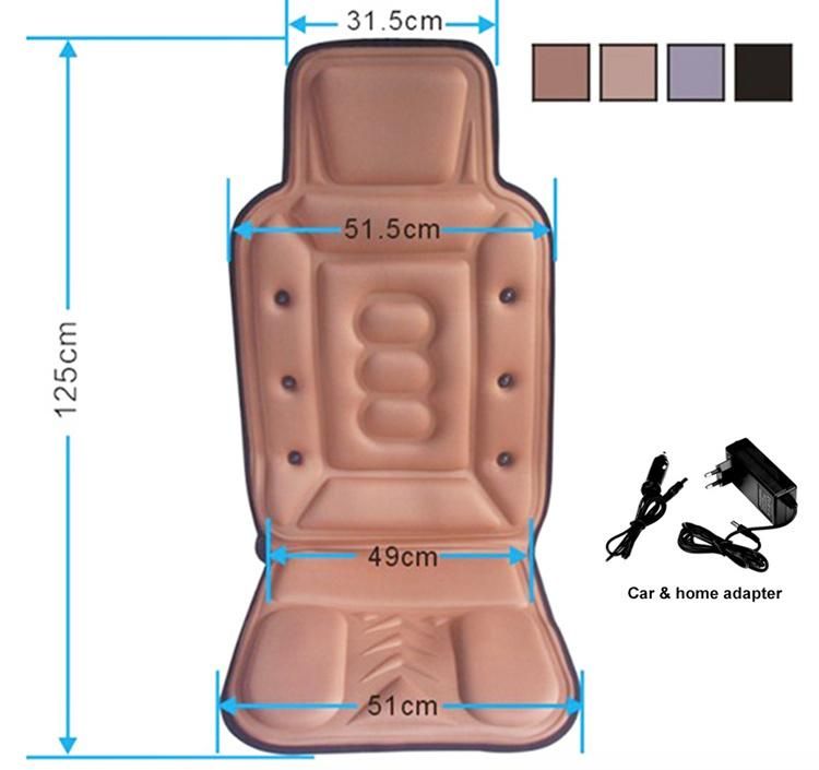 Magnetic Vibration and Heating Back Shiatsu Car Seat Massage Cushion