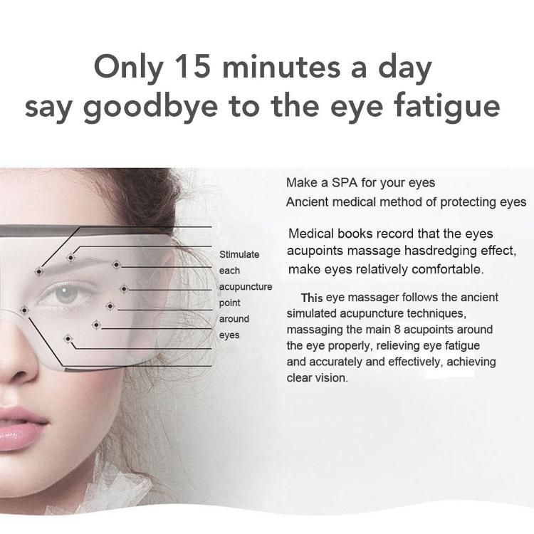 Vibration Eye Massager Electric Eye Care Device Fatigue Relieve Vibration Massage Hot Compress Therapy Massager
