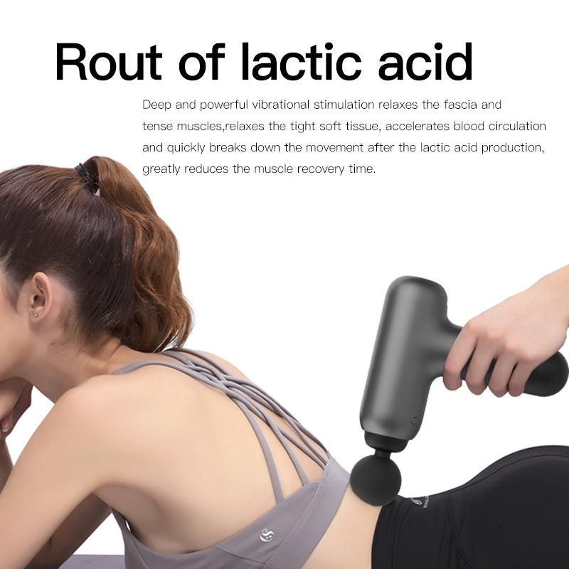 Handheld Deep Tissue Percussion Electric Fascia Booster Portable Powerful Mini Muscle Massage Gun