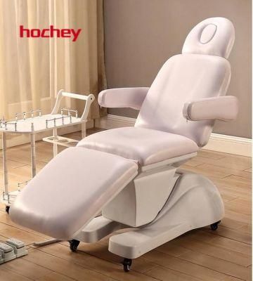 Hochey Medical 4 Motors Adjustable Young Cosmetic Electric Beauty Salon Facial Beds for Salon SPA