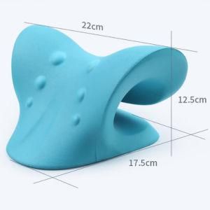 Custom Soft PU Memory Foam Neck Back Support Waterproof Headrest Massage Pillow