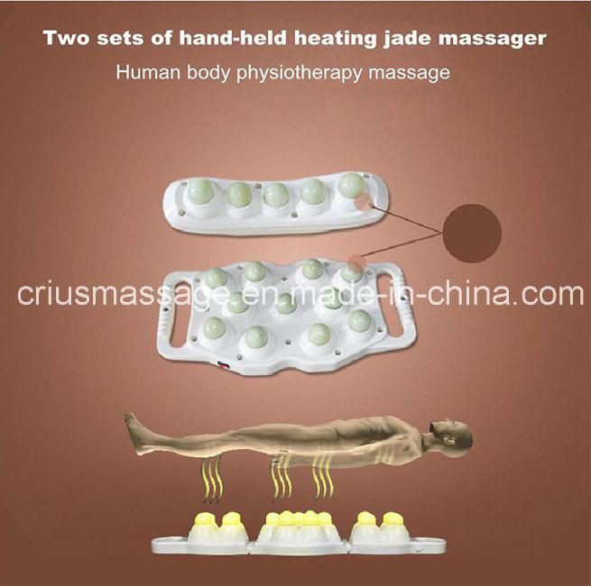 Wooden Nature Jade Heating Stone Massage Bed Table