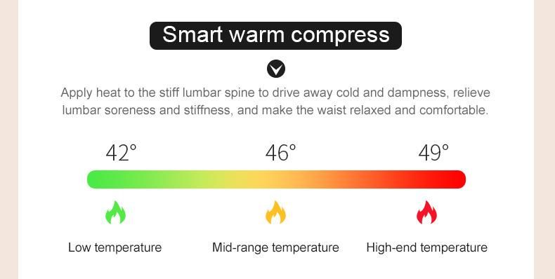 New Invented Back Pain Relief Intelligent Electric Lumbar Heat Traction Back Massager