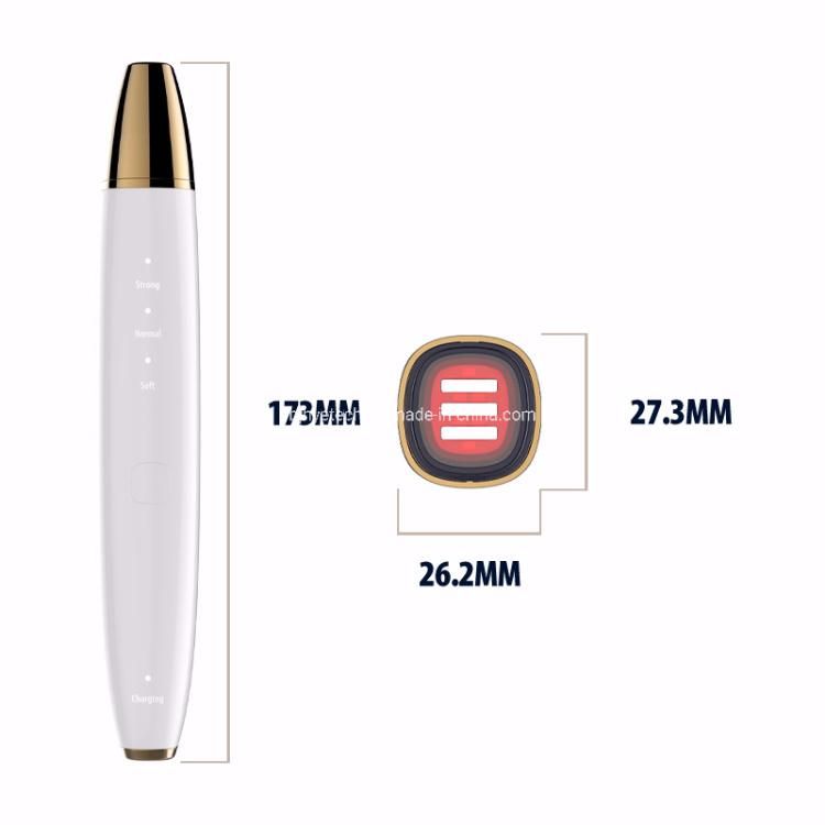 RF Beauty Red Galvanic Massage Pen Eyes Anti-Aging Device Facial Massage LED Light Eye Therapy