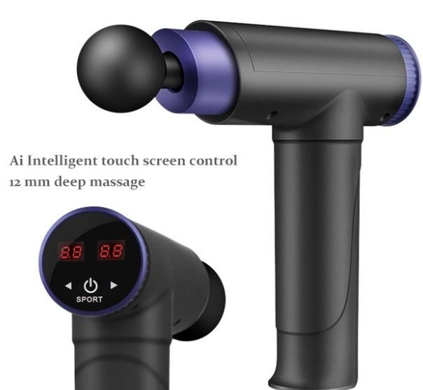 Home Use Percussive Muscle Booster Pain Relief Massager Gun with 8 Heads