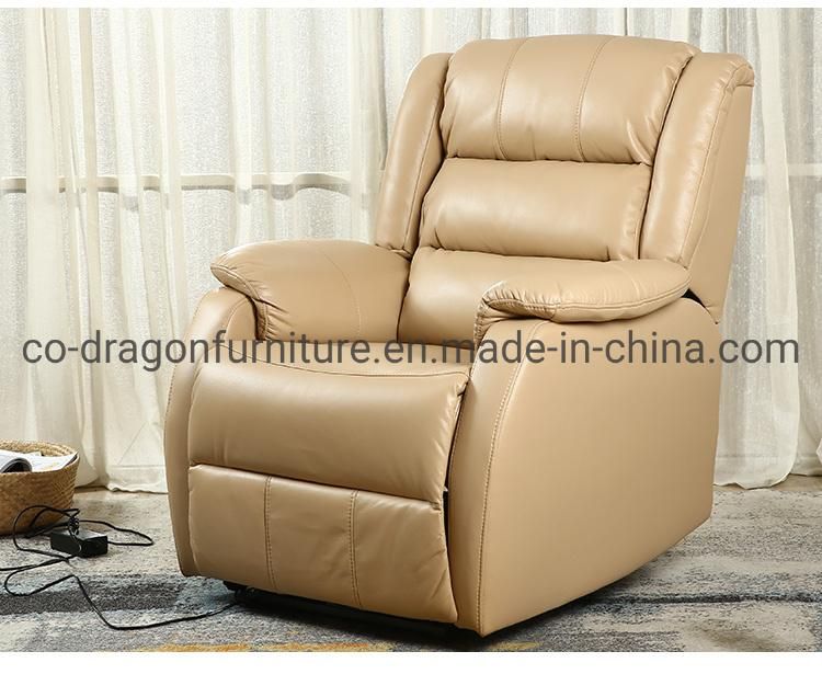 Modern High Back Adjustable Leisure Massage Chair Sets with Leather