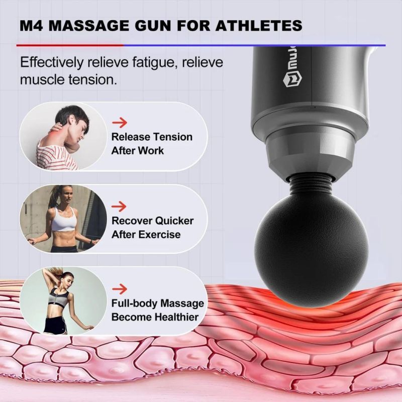 Exercise Fitness Handheld Massage Gun with 12mm Deep Muscle Group