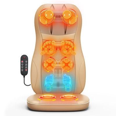 Sauron 606 Full Back Massage Cushion with up and Down Adjustable Neck Massager and Vibrating Heated Massager Cushion