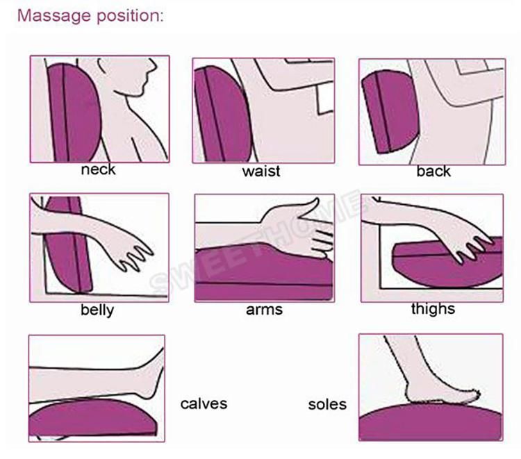 Neck Back Full Shiatsu Body Massager Electric Rolling Kneading Massage Pillow