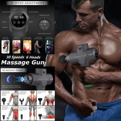 Popular Hand-Held Fascia Relaxant Portable Electric Deep Tissue Booster Muscle Micro Massage Gun