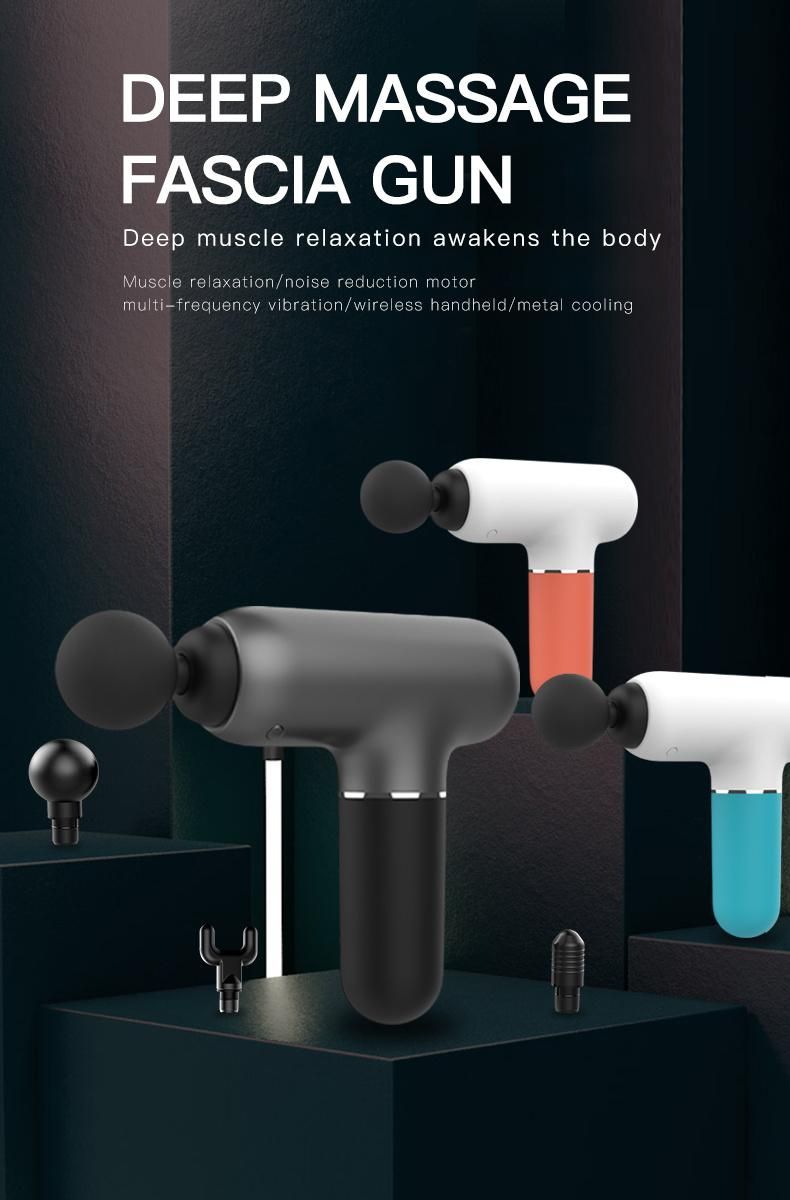 Handheld Deep Tissue Percussion Electric Fascia Booster Portable Powerful Mini Muscle Massage Gun