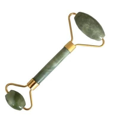 Healthy Facial Beauty Body Head Neck Foot Natural Green Jade Roller for Face Massager Tool