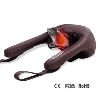 Heated Electric Shiatsu Roller Back Massage Machine Neck Shoulder 3D Kneading Full Body Massager for Home and Office
