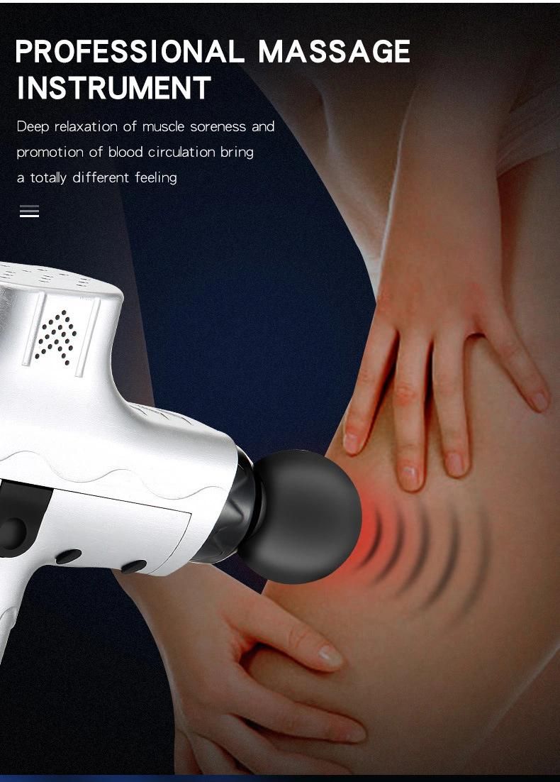 Touch Screen Body Fitness Fascia Massage Gun with Vibration