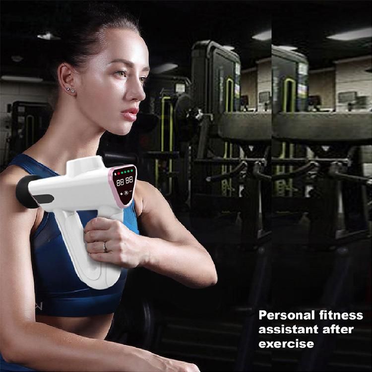 Rechargeable 4 Speed Mode Muscle Massage Gun Low Noise Fascia Gun