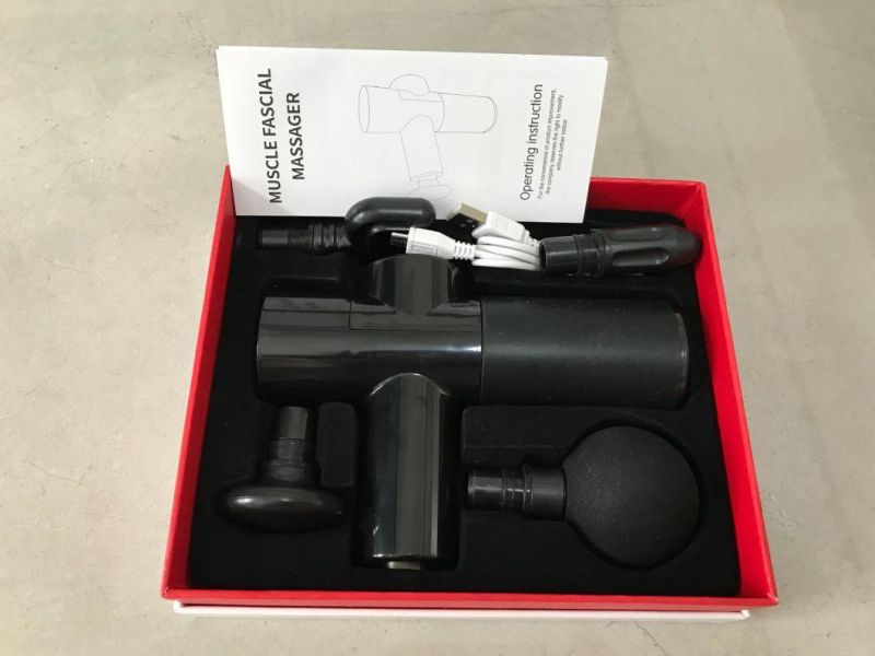 Round Arm Tahath Color Box /Brown Carton Gun Handheld Electric Mini Muscle Massager