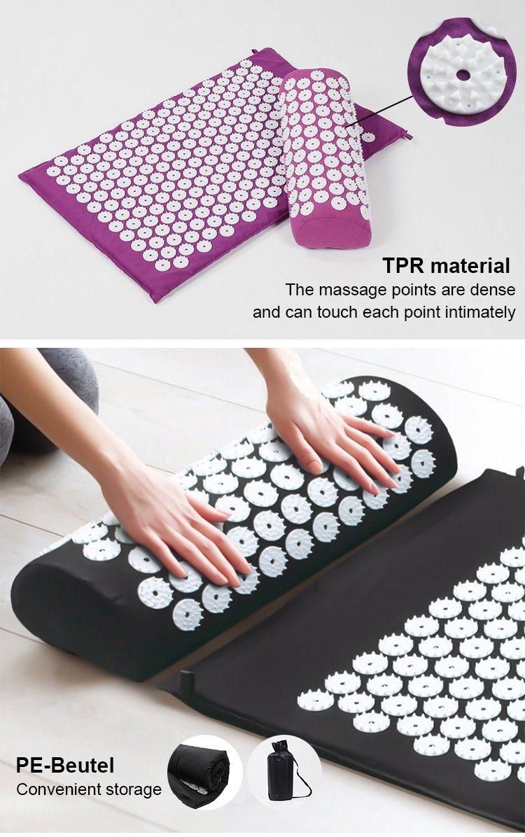 Acupressure Massage Shakti Back Pain Relief Acupressure Mat and Pillow Set