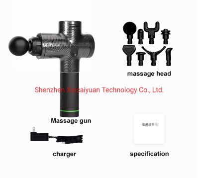 Dropshipping Sports Vibration Deep Tissue Booster Body Fascia 30 Speed LCD Screen Percussion Massager Muscle Massage Gun