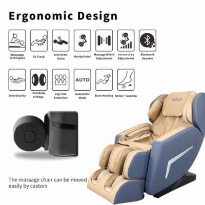 Rbotic Full Body Massage Chair Extendable Foot Rest
