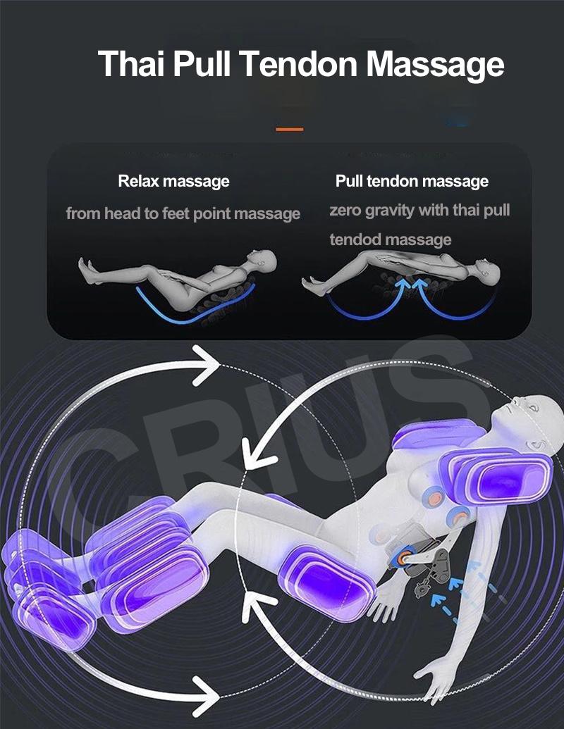 3D Zero Gravity Full Body Shiatsu 4D Electric Massage Chair