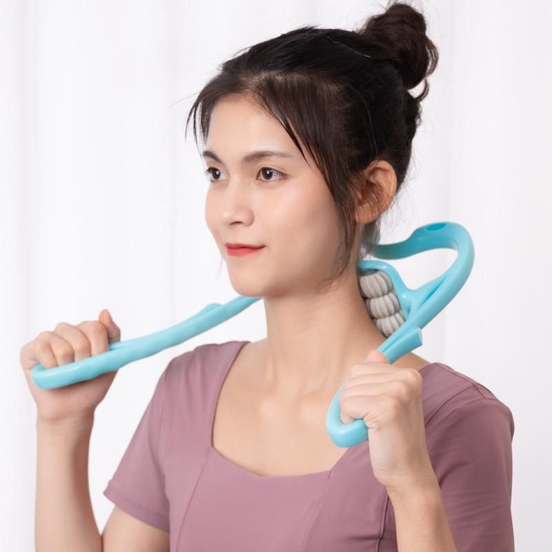 Multifunctional Six-Wheel Cervical Spine Neck Massage U-Shaped Neck Kneading Clamp Shoulder and Neck Rolling Massager Wbb15305