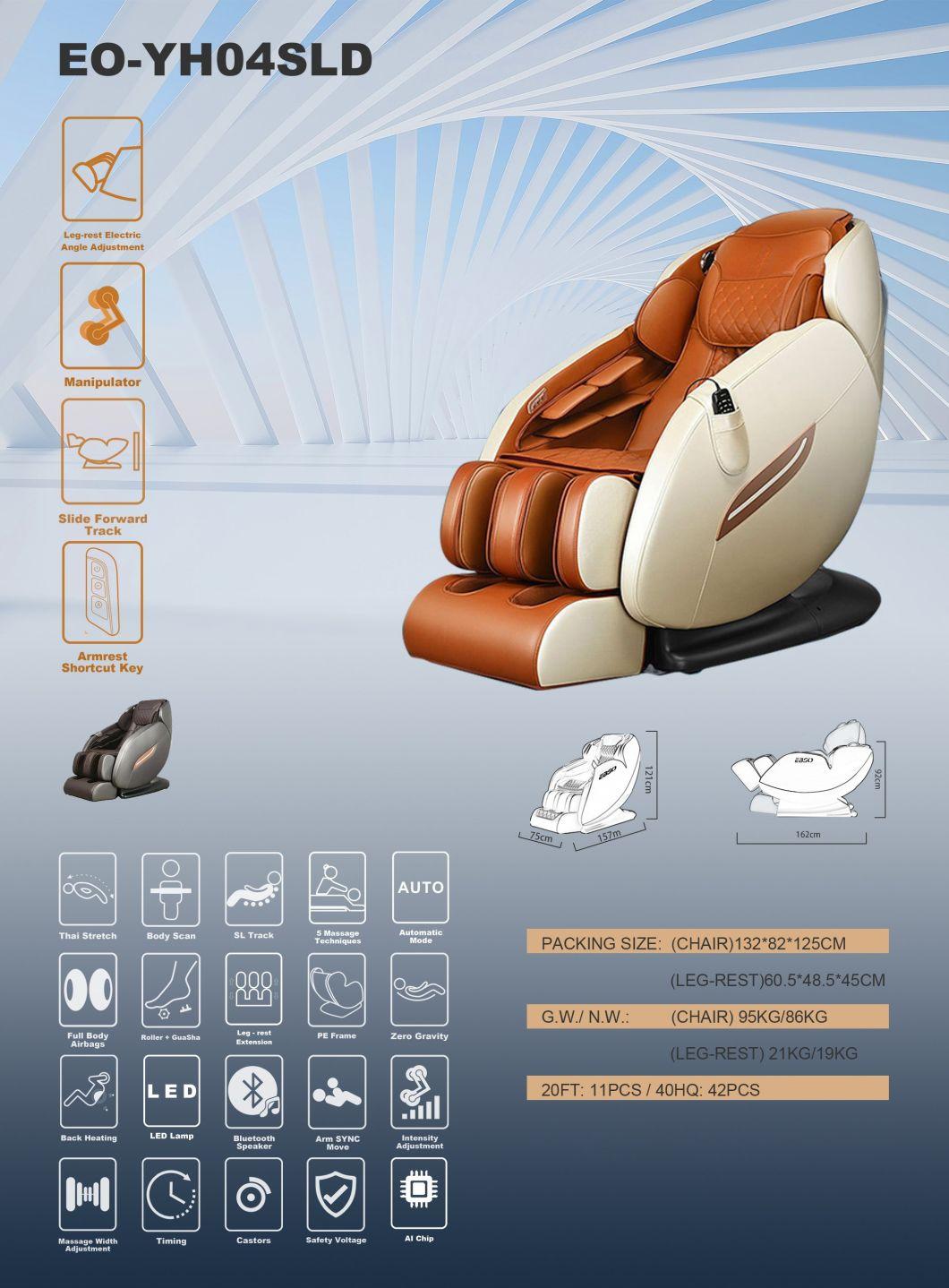 2022 New Style Luxury Massage Chair Shiatsu Airbags Chair Massage Zero Gravity