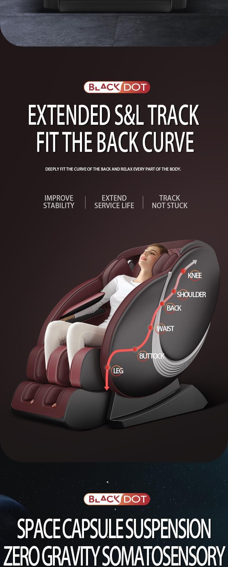 2022 Best Shiatsu Full Body Massage Chair Luxury Beauty Chair with Foot Massager