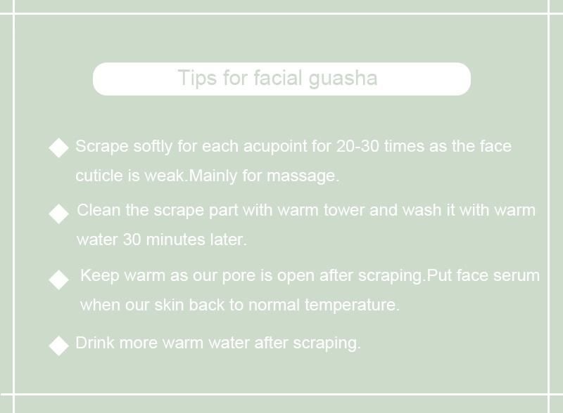 Jade Beauty Body Scraping Board Finger Shaped Face Guasha Board