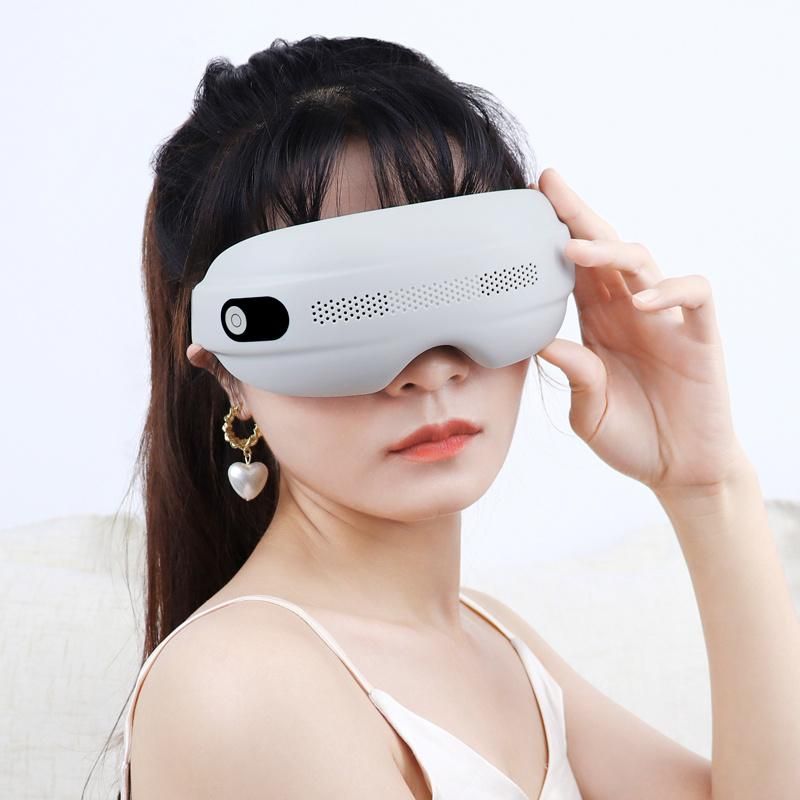 High Quality Promotional Portable Customized Logo Kneading Air Pressure Heated Vibration Electric Eye Massager with CE RoHS