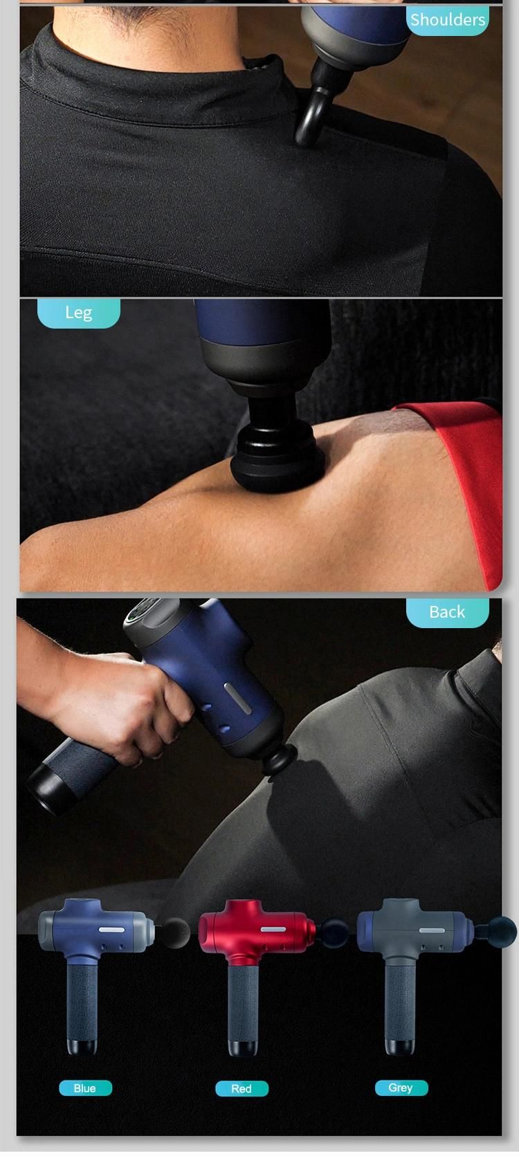 Electric Quantity Display Percussion Massage Gun Vibration with 6 Heads