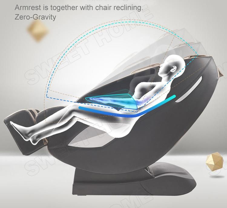 Electric Luxury 3D Zero Gravity Full Body Shiatsu Vibration Massage Chair with Airbag and Music