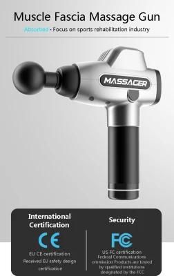 4 Heads Handheld Personal Percussion Rechargeable Electric Massager Muscle Massage Gun