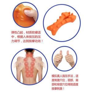 OEM Customized Self Skinning Polyurethane Foam Massage Pad Back Trigger Point Massager Pillow for Back Pain Release