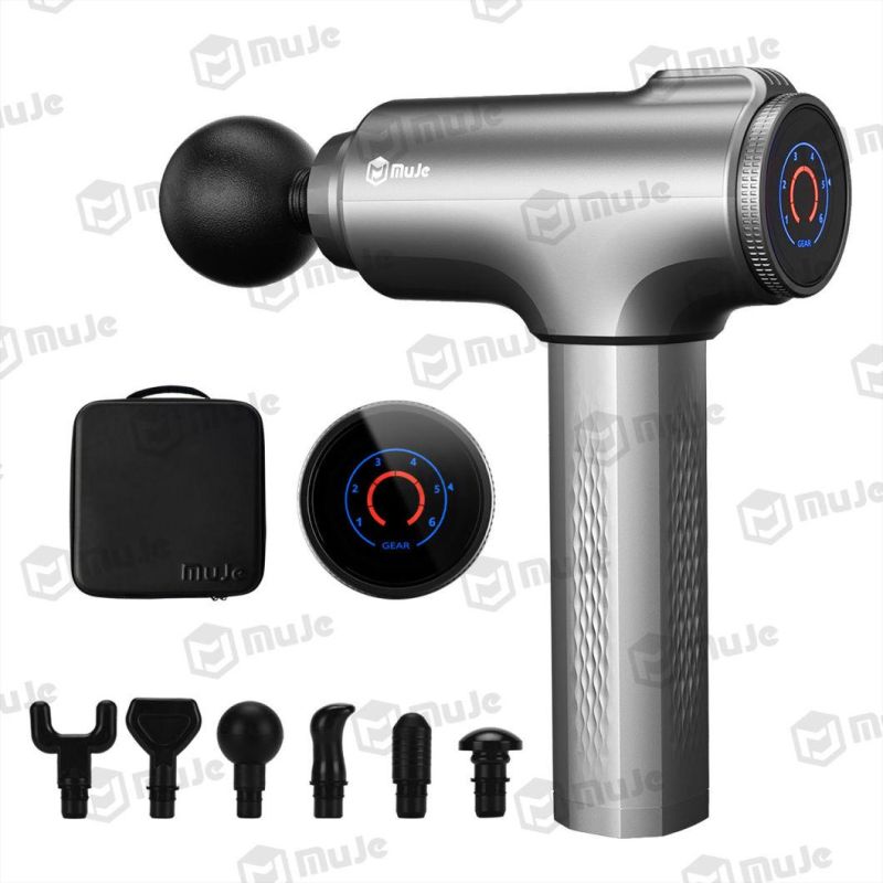 Muje 6 Levels 6 Heads Percussion Muscle Fascia Massage Gun