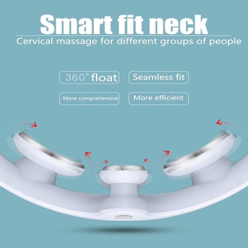 Hot Sale Cervical Tens 4 Heads Smart Foldable Intelligent Neck Massager with CE Approval